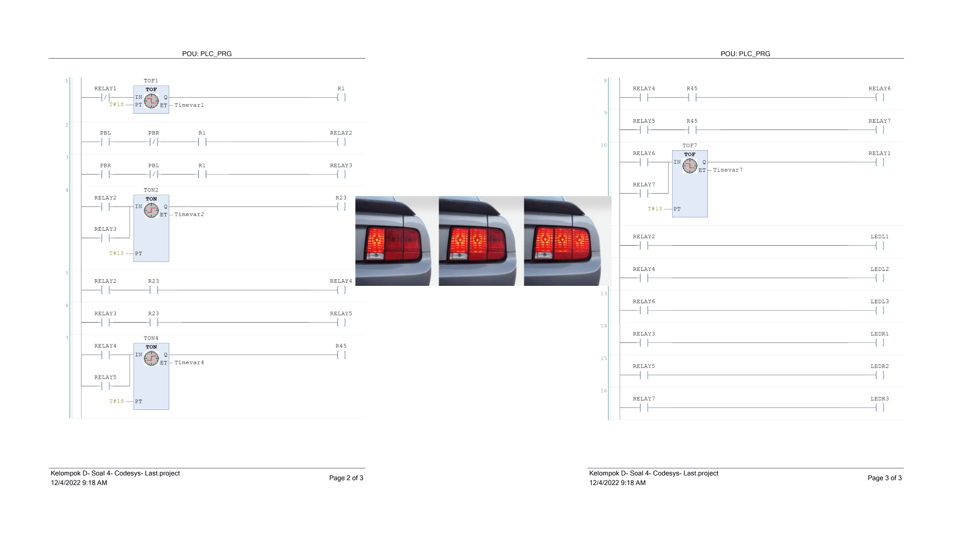 Automatic Car Taillight system
